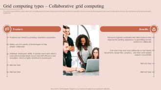 Grid Computing Types Grid Computing Types Collaborative Grid Computing