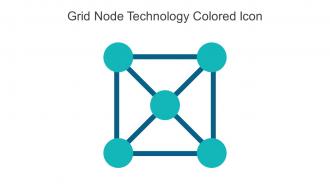 Grid Node Technology Colored Icon In Powerpoint Pptx Png And Editable Eps Format