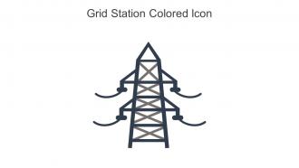 Grid Station Colored Icon In Powerpoint Pptx Png And Editable Eps Format