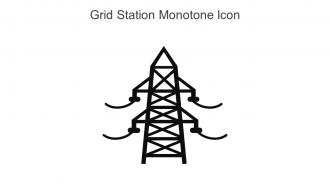 Grid Station Monotone Icon In Powerpoint Pptx Png And Editable Eps Format