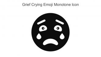 Grief Crying Emoji Monotone Icon In Powerpoint Pptx Png And Editable Eps Format