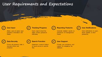 Grievance Tracking Database Template PPT Guidelines ACP Multipurpose Content Ready