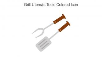 Grill Utensils Tools Colored Icon In Powerpoint Pptx Png And Editable Eps Format