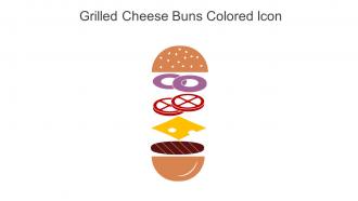 Grilled Cheese Buns Colored Icon In Powerpoint Pptx Png And Editable Eps Format