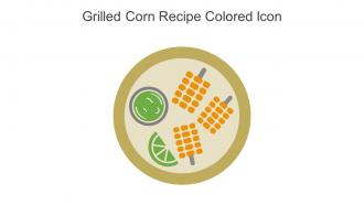 Grilled Corn Recipe Colored Icon In Powerpoint Pptx Png And Editable Eps Format