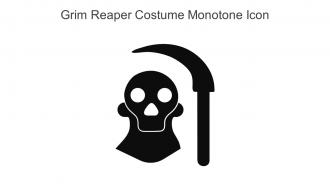 Grim Reaper Costume Monotone Icon In Powerpoint Pptx Png And Editable Eps Format