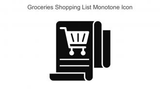 Groceries Shopping List Monotone Icon In Powerpoint Pptx Png And Editable Eps Format