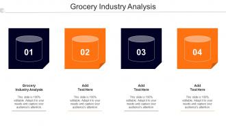 Grocery Industry Analysis Ppt Powerpoint Presentation Infographics Introduction Cpb