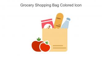 Grocery Shopping Bag Colored Icon In Powerpoint Pptx Png And Editable Eps Format