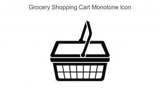 Grocery Shopping Cart Monotone Icon In Powerpoint Pptx Png And Editable Eps Format