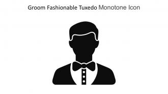 Groom Fashionable Tuxedo Monotone Icon In Powerpoint Pptx Png And Editable Eps Format