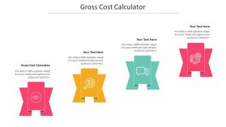Gross Cost Calculator Ppt Powerpoint Presentation Professional Slide Portrait Cpb