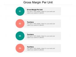 Gross margin per unit ppt powerpoint presentation icon maker cpb