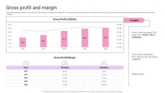 Gross Profit And Margin IT Products And Services Company Profile Ppt Designs