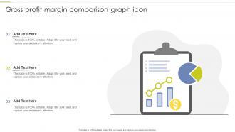 Gross Profit Margin Comparison Graph Icon