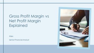Gross Profit Margin Vs Net Profit Margin Explained PPT Mockup AT