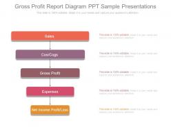 Gross Profit Report Diagram Ppt Sample Presentations