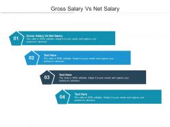 Gross salary vs net salary ppt powerpoint presentation summary layout cpb