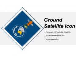 Ground Satellite Icon Sample Of Ppt Presentation