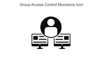 Group Access Control Monotone Icon In Powerpoint Pptx Png And Editable Eps Format