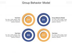 Group behavior model ppt powerpoint presentation file sample cpb