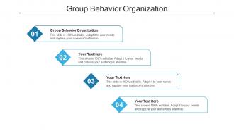 Group behavior organization ppt powerpoint presentation slides structure cpb