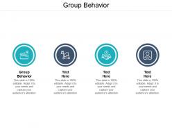 Group behavior ppt powerpoint presentation summary deck cpb