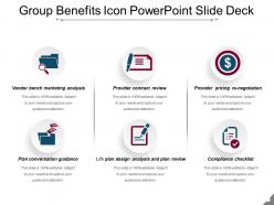 Group Benefits Icon Powerpoint Slide Deck