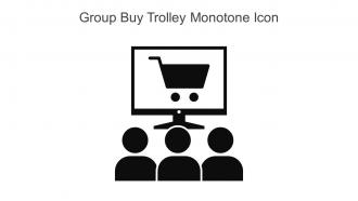 Group Buy Trolley Monotone Icon In Powerpoint Pptx Png And Editable Eps Format
