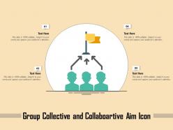 Group collective and collaboartive aim icon
