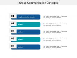 Group communication concepts ppt powerpoint presentation professional brochure cpb