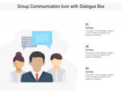 Group Communication Icon With Dialogue Box