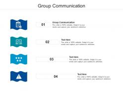 Group communication ppt powerpoint presentation icon gridlines cpb