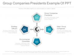 Group Companies Presidents Example Of Ppt