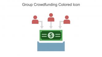 Group Crowdfunding Colored Icon In Powerpoint Pptx Png And Editable Eps Format