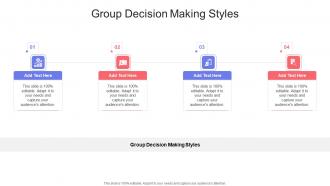 Group Decision Making Styles In Powerpoint And Google Slides Cpb