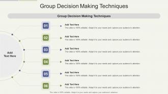 Group Decision Making Techniques In Powerpoint And Google Slides Cpb