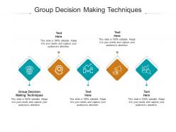 Group decision making techniques ppt powerpoint presentation show example cpb
