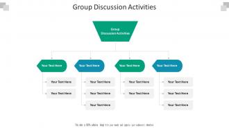 Group discussion activities ppt powerpoint presentation pictures professional cpb