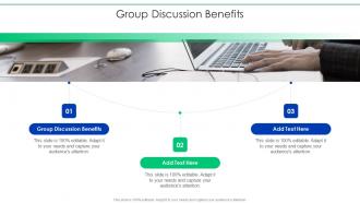 Group Discussion Benefits In Powerpoint And Google Slides Cpb