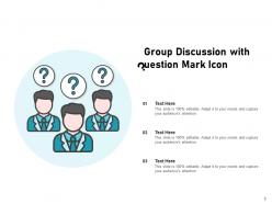 Group discussion creative arrow communication process circular