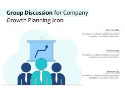 Group discussion for company growth planning icon