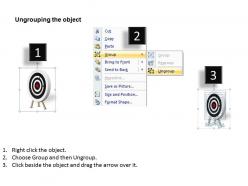 Group discussions for common goal shown by bullseye powerpoint diagram templates graphics 712