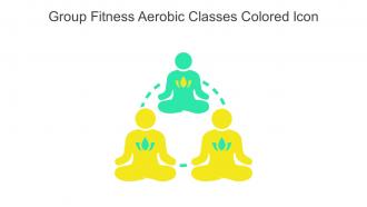 Group Fitness Aerobic Classes Colored Icon In Powerpoint Pptx Png And Editable Eps Format
