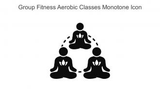 Group Fitness Aerobic Classes Monotone Icon In Powerpoint Pptx Png And Editable Eps Format