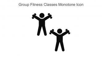 Group Fitness Classes Monotone Icon In Powerpoint Pptx Png And Editable Eps Format