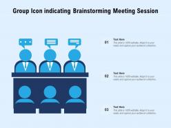 Group icon indicating brainstorming meeting session