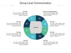 Group level communication ppt powerpoint presentation outline microsoft cpb