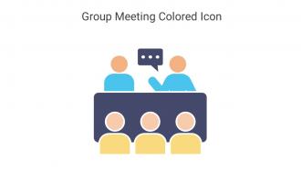 Group Meeting Colored Icon In Powerpoint Pptx Png And Editable Eps Format