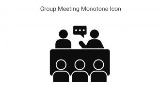 Group Meeting Monotone Icon In Powerpoint Pptx Png And Editable Eps Format